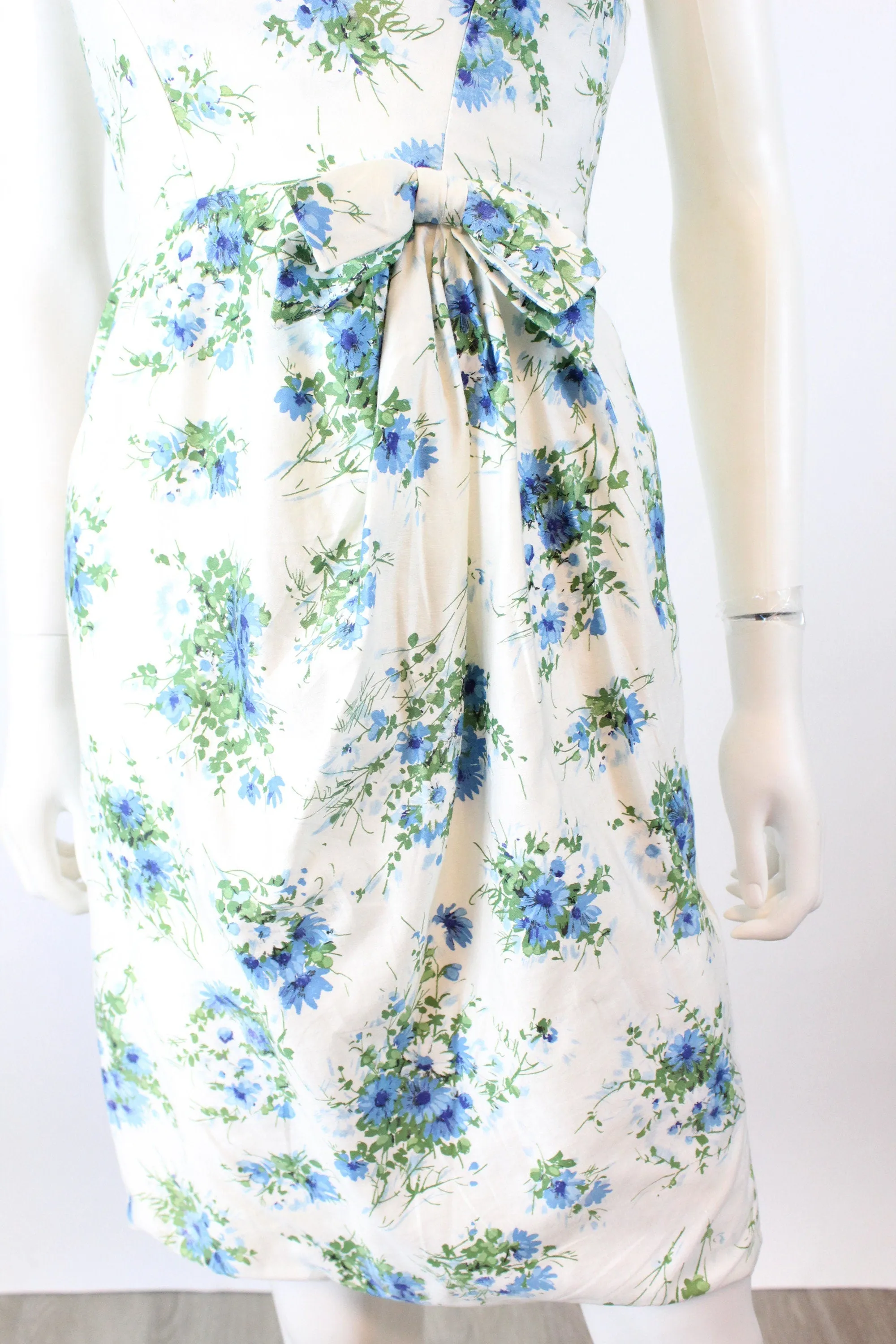 1950s FLORAL cotton dress xxs | new spring summer
