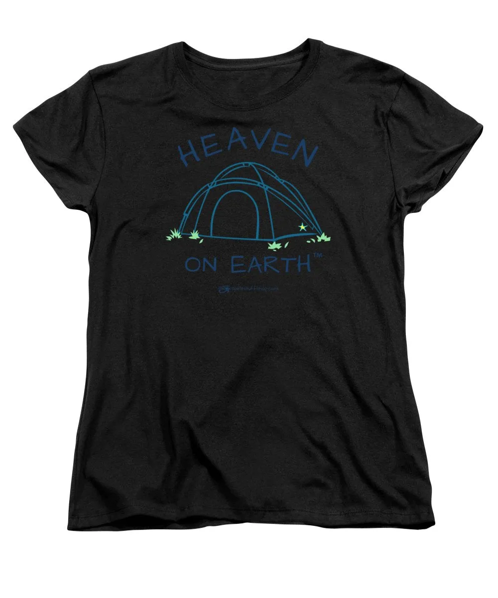 Camping/tent Heaven On Earth - Women's T-Shirt (Standard Fit)