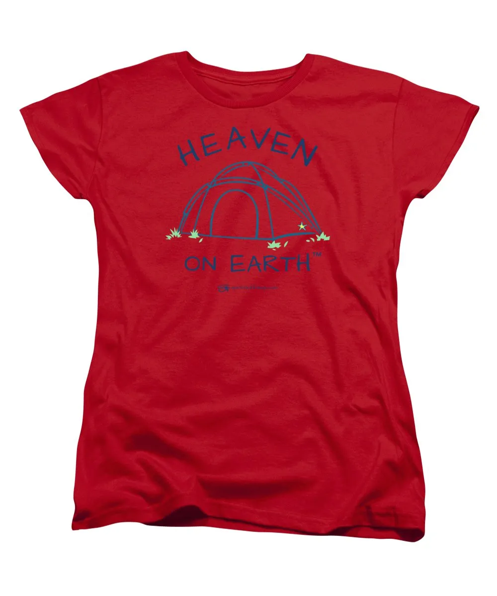 Camping/tent Heaven On Earth - Women's T-Shirt (Standard Fit)