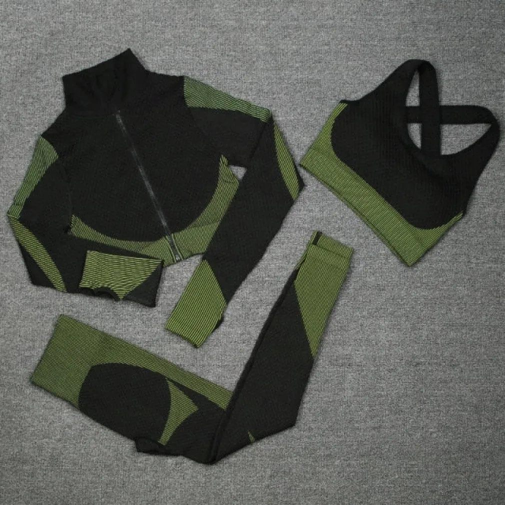 ContiNent 33 Seamless Women Yoga Sets Female Sport Gym Suits Wear Running Clothes Women Fitness Sport Gym Set Women Long Sleeve Yoga Clothing