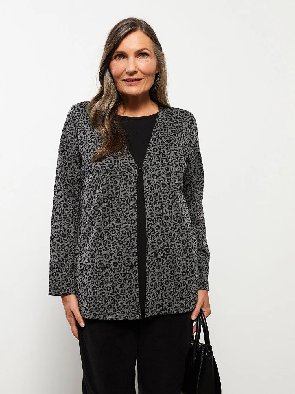 Crew Neck Patterned Long Sleeve Women's T-Shirt