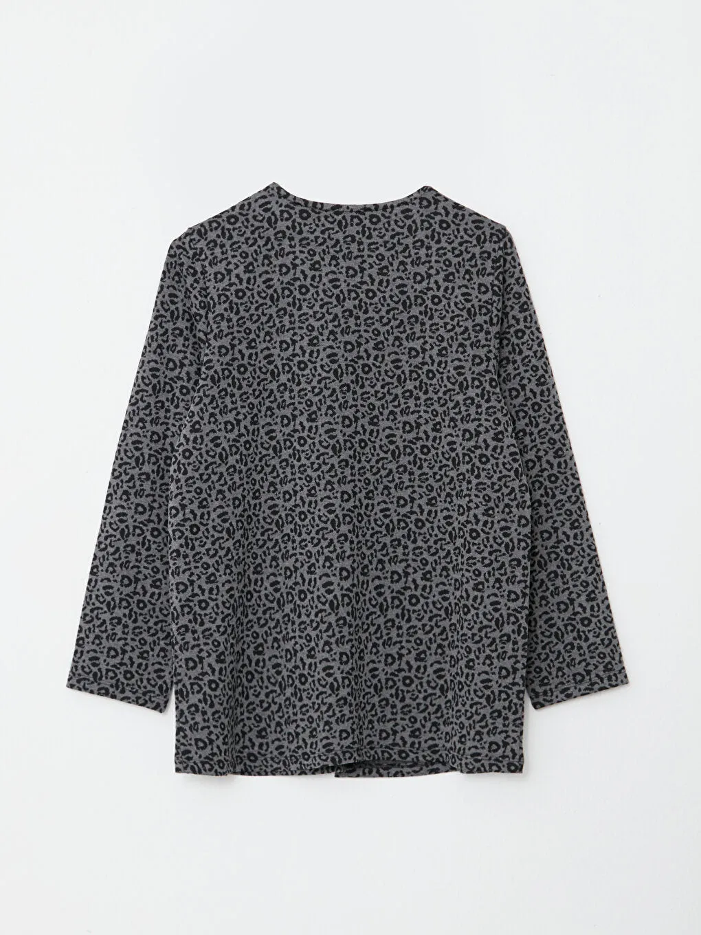 Crew Neck Patterned Long Sleeve Women's T-Shirt