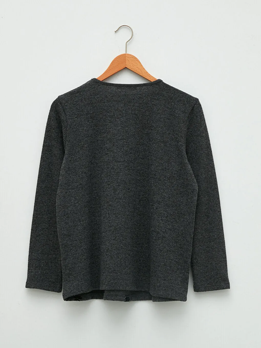 Crew Neck Patterned Long Sleeve Women's T-Shirt