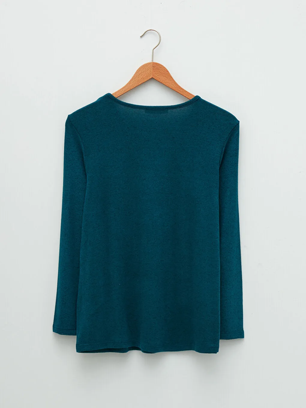Crew Neck Patterned Long Sleeve Women's T-Shirt