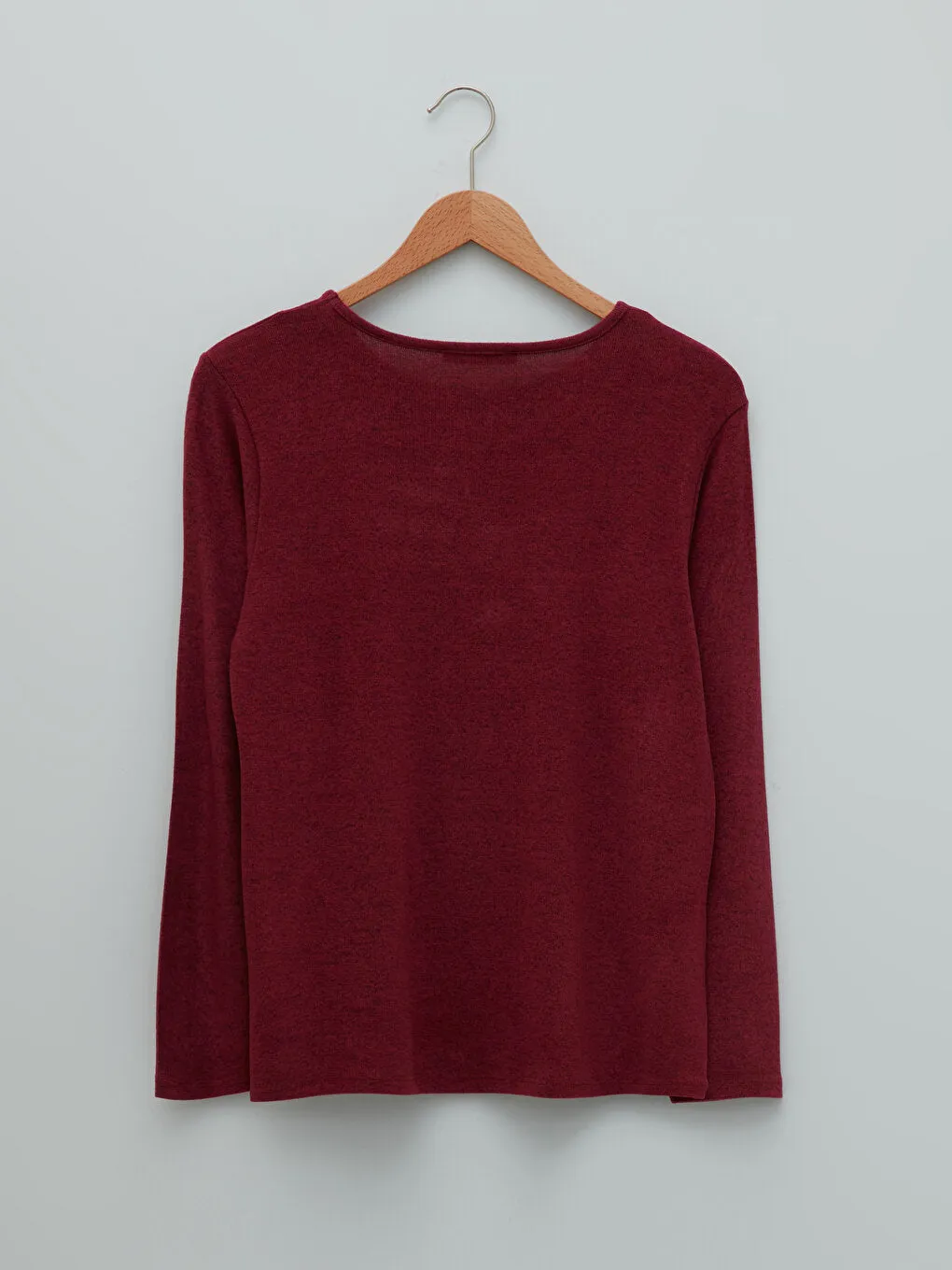 Crew Neck Patterned Long Sleeve Women's T-Shirt