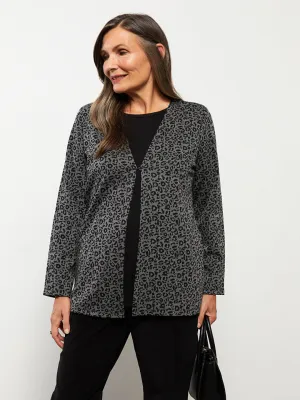 Crew Neck Patterned Long Sleeve Women's T-Shirt