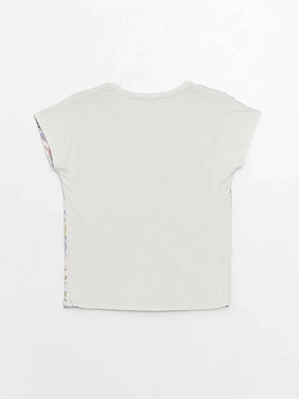 Crew Neck Patterned Short Sleeve Women's T-Shirt