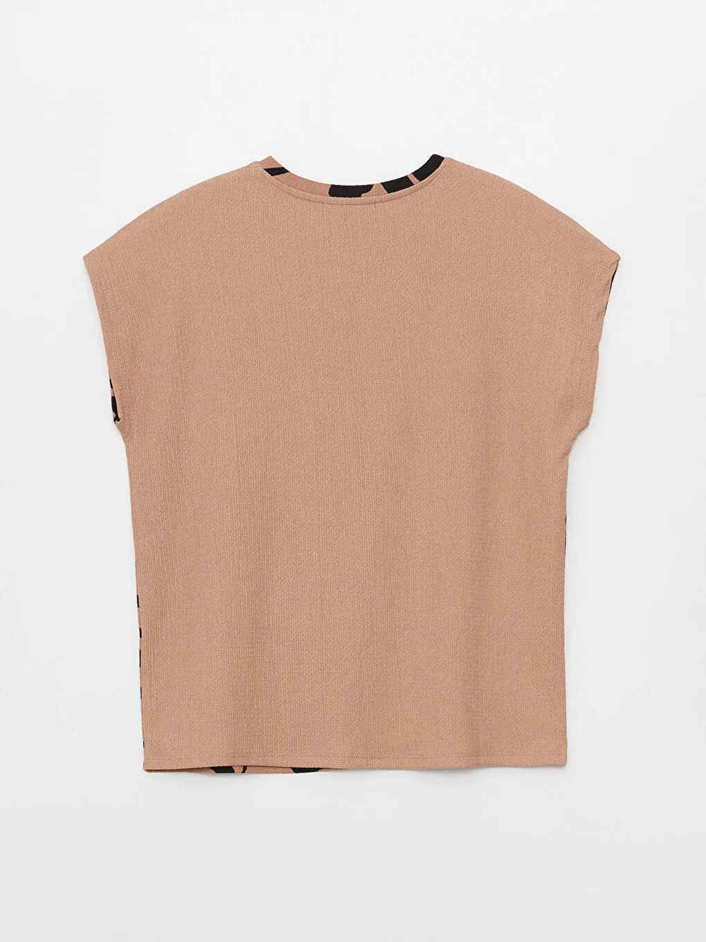 Crew Neck Patterned Short Sleeve Women's T-Shirt