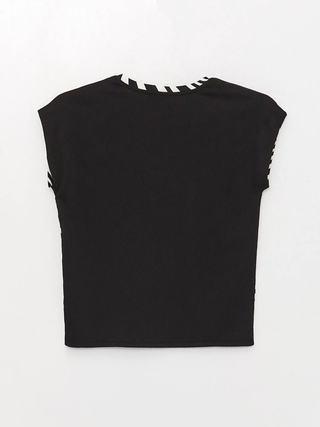 Crew Neck Patterned Short Sleeve Women's T-Shirt
