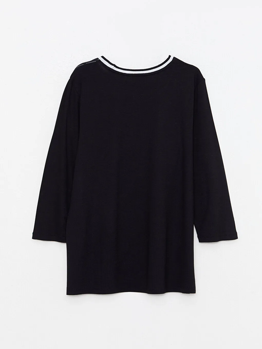 Crew Neck Patterned Women's T-Shirt