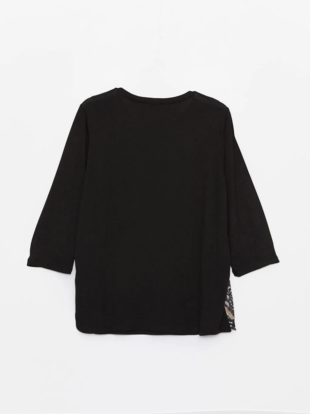 Crew Neck Patterned Women's T-Shirt
