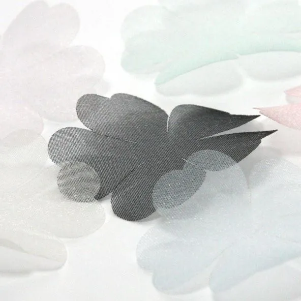 Cut Flower - Five Petals (Organdy) #158 Milk