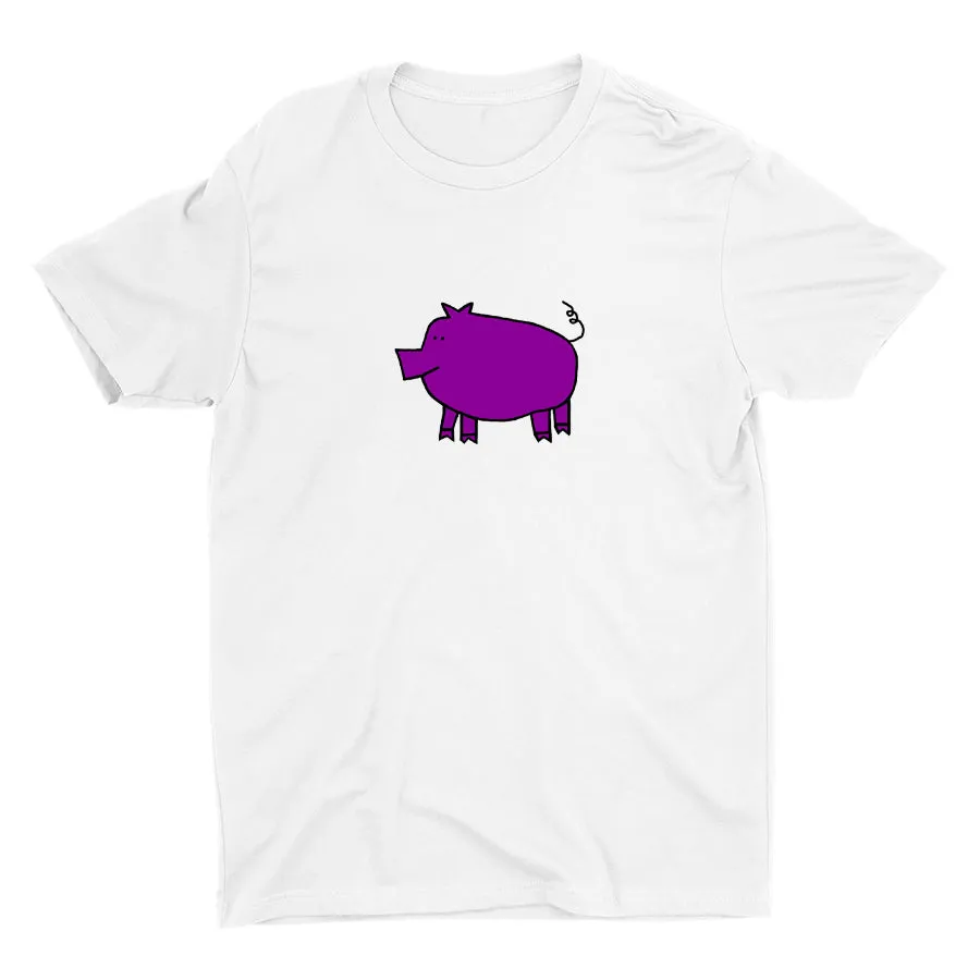 Cute Colorful Piggy Cotton Tee