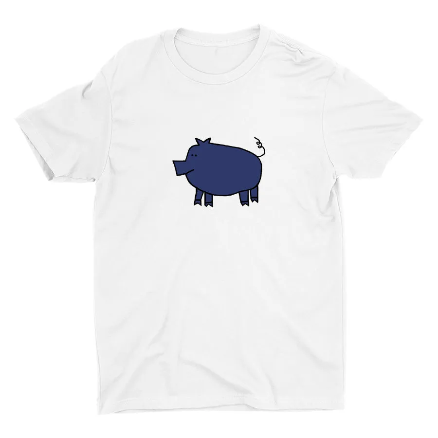 Cute Colorful Piggy Cotton Tee