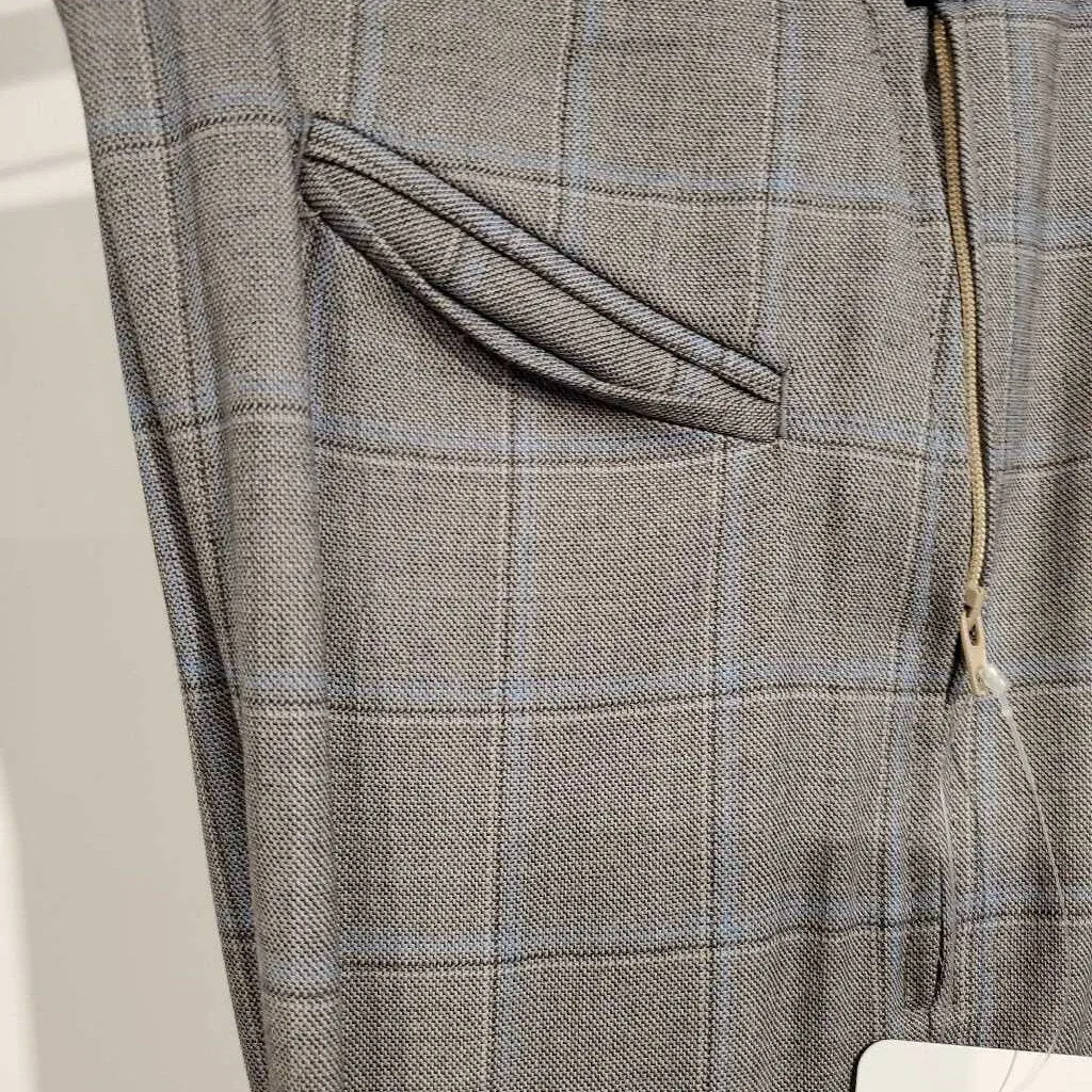 DeRegnaucourt Grey Windowpane Suit With Two Pairs of Jods