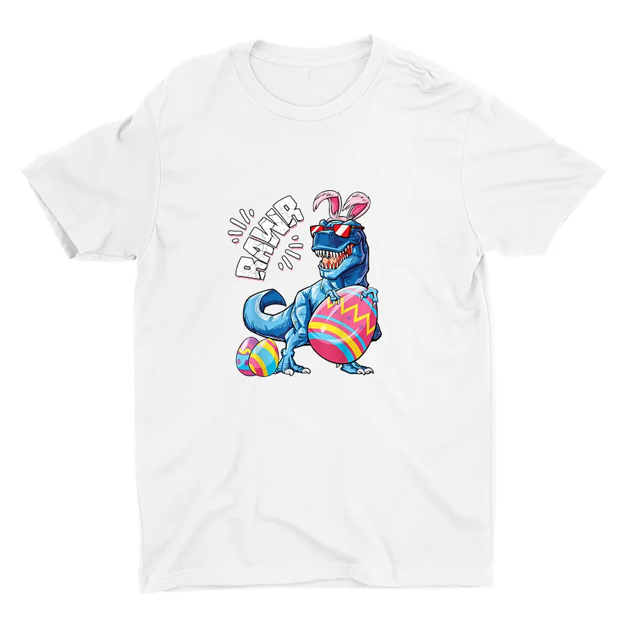 Easter Saurus Ray Cotton Tee