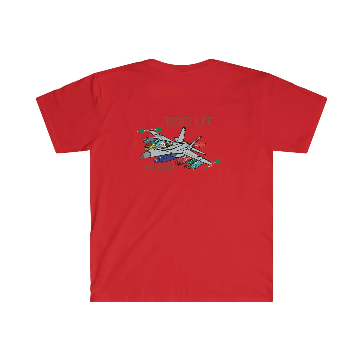 F-18 Christmas Too Lit To Quit T-Shirt