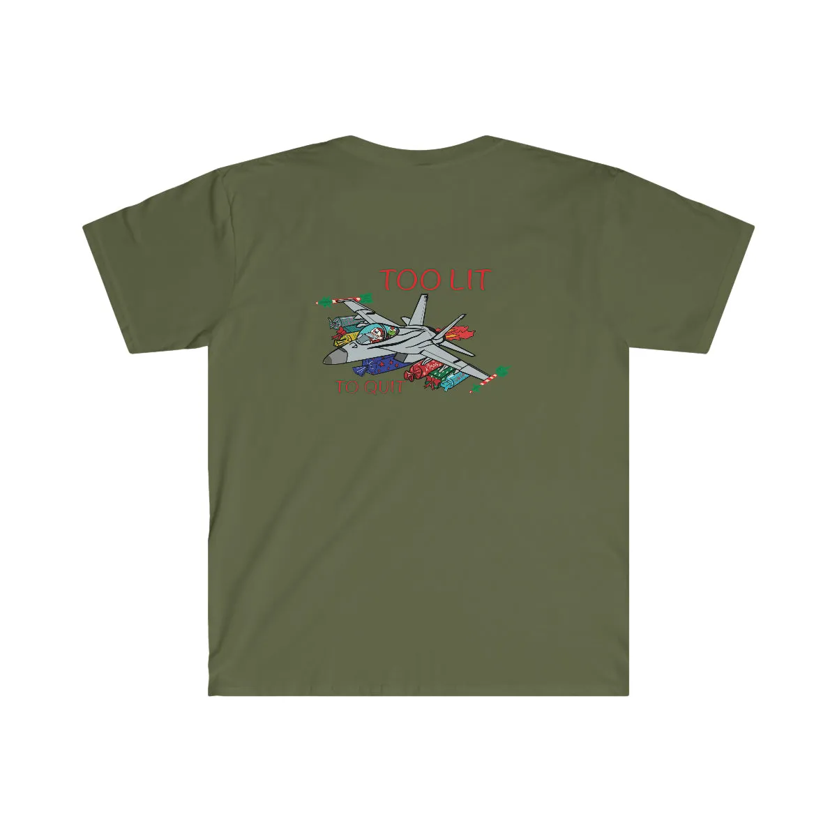 F-18 Christmas Too Lit To Quit T-Shirt