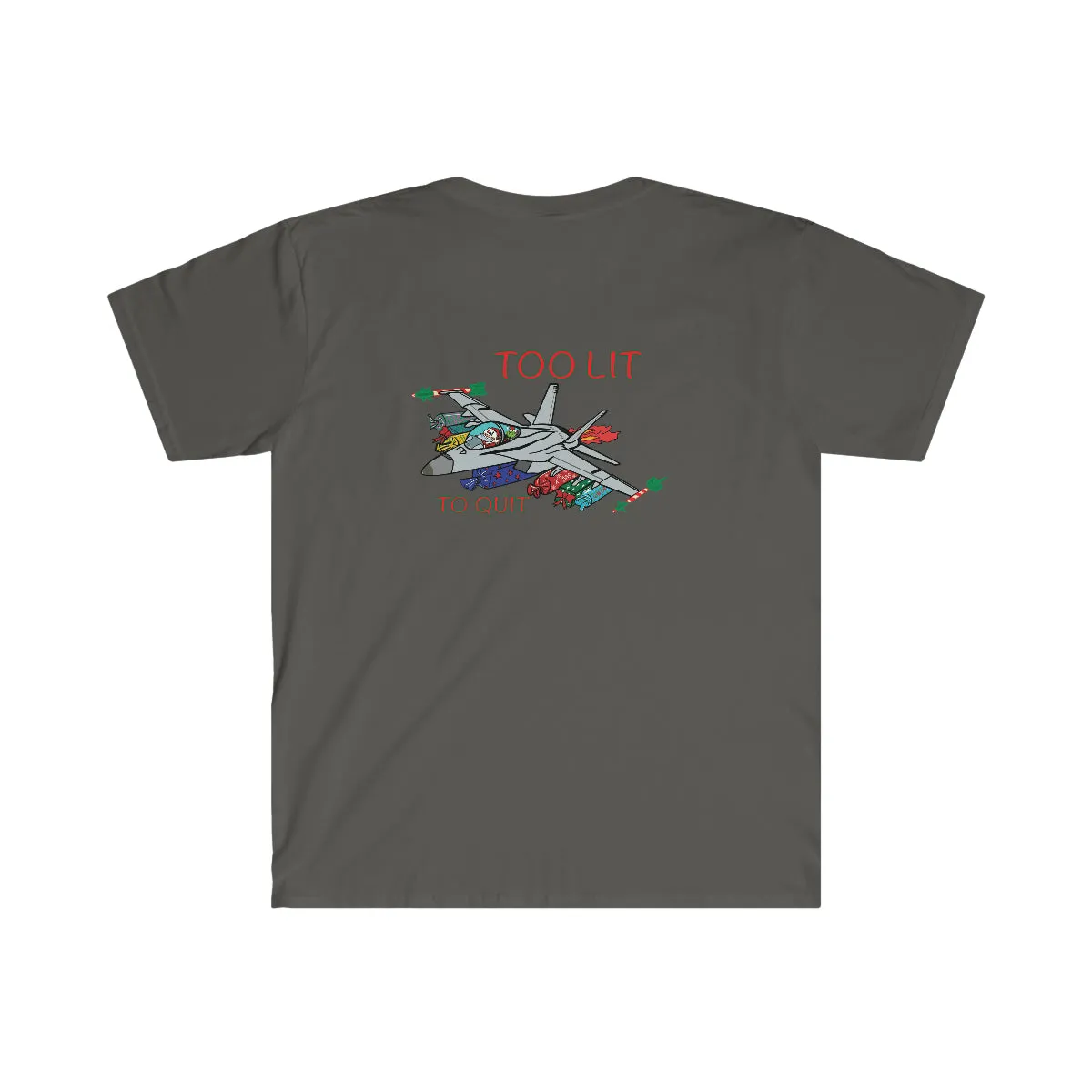F-18 Christmas Too Lit To Quit T-Shirt