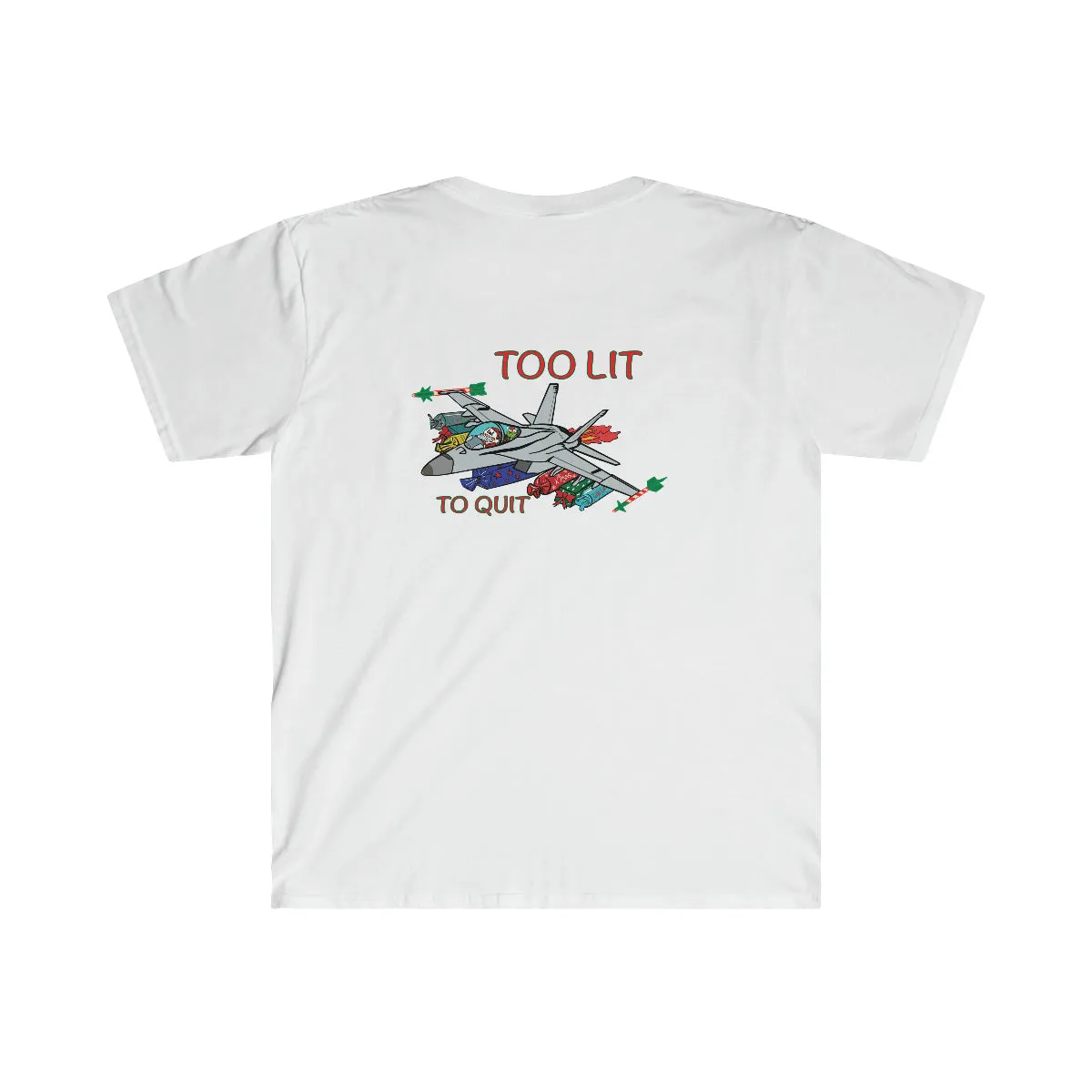 F-18 Christmas Too Lit To Quit T-Shirt