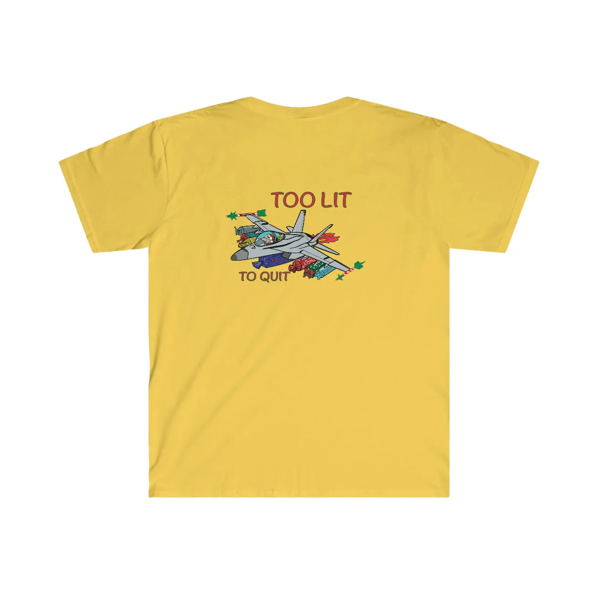 F-18 Christmas Too Lit To Quit T-Shirt