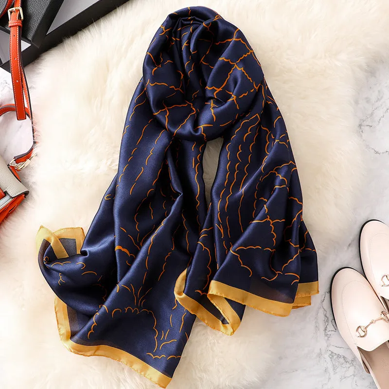 Fashion Silk Scarf Shawl Wrap for Women Ladies Girls 90x180