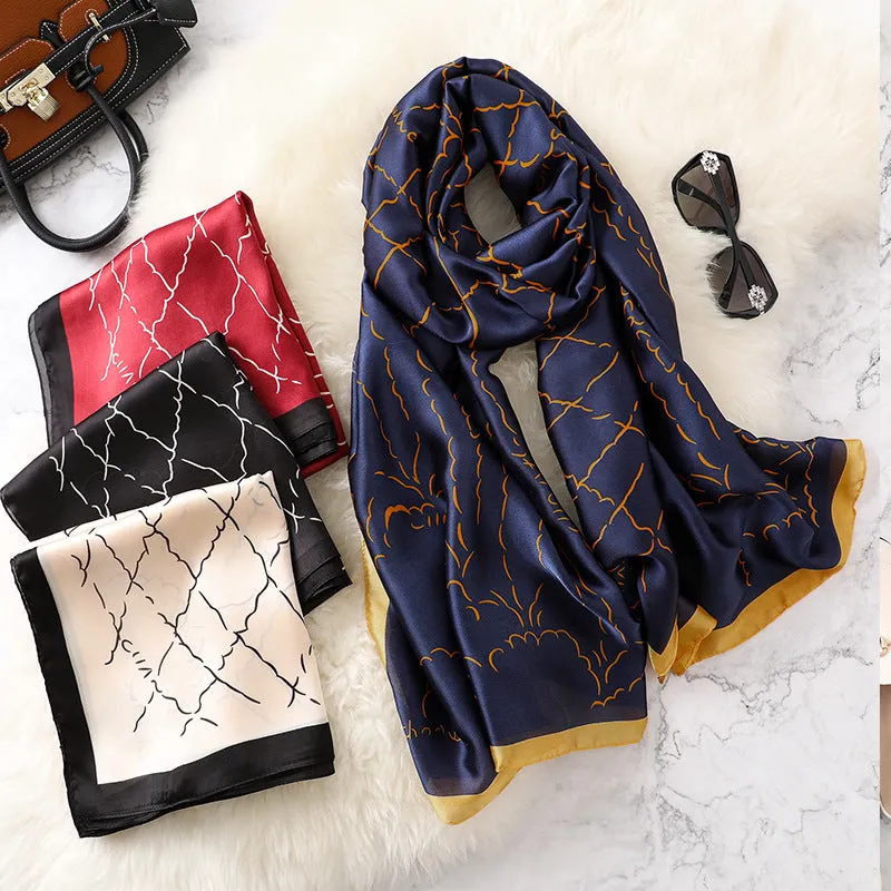 Fashion Silk Scarf Shawl Wrap for Women Ladies Girls 90x180