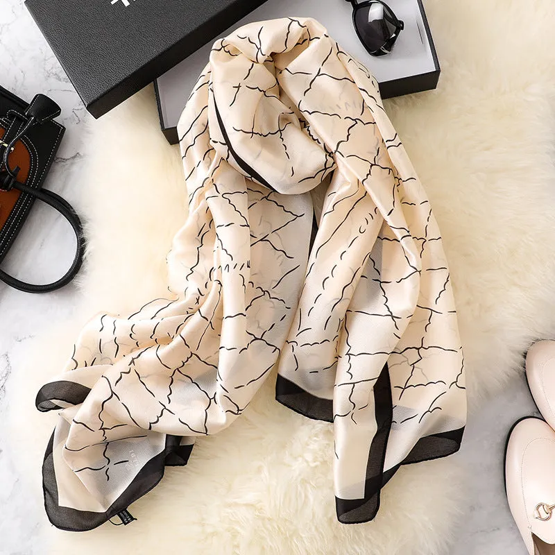 Fashion Silk Scarf Shawl Wrap for Women Ladies Girls 90x180