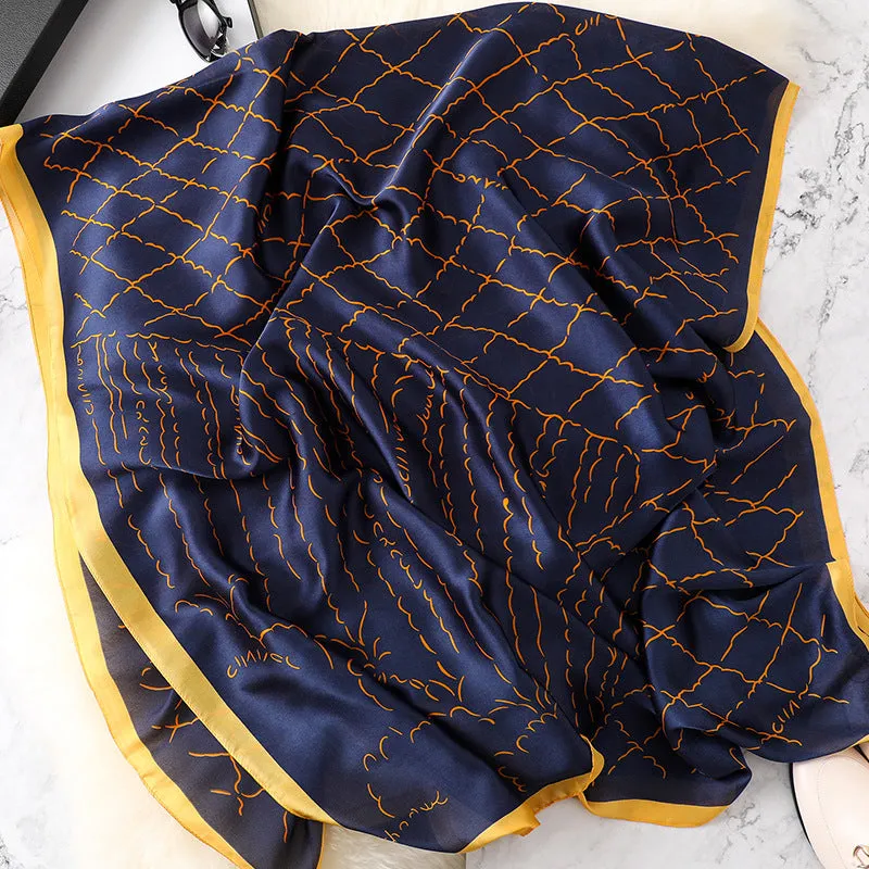 Fashion Silk Scarf Shawl Wrap for Women Ladies Girls 90x180