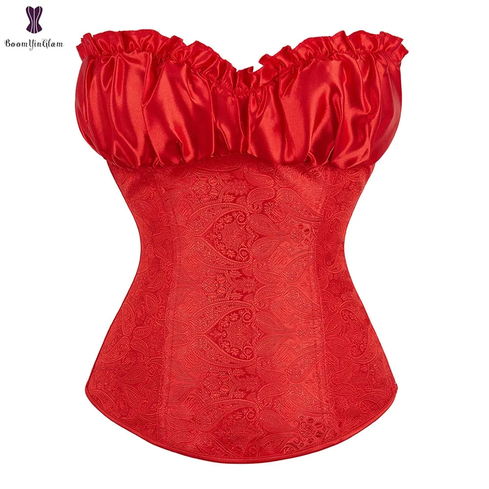 Fashion Waist Cinching Victorians Corselet Crop Top Women's Body Shapewear Lingerie Corsets & Bustier