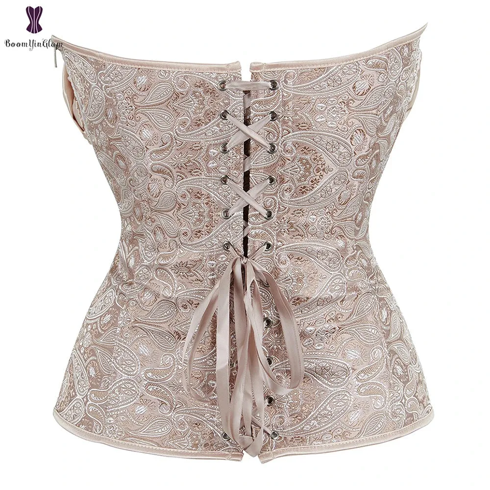 Fashion Waist Cinching Victorians Corselet Crop Top Women's Body Shapewear Lingerie Corsets & Bustier