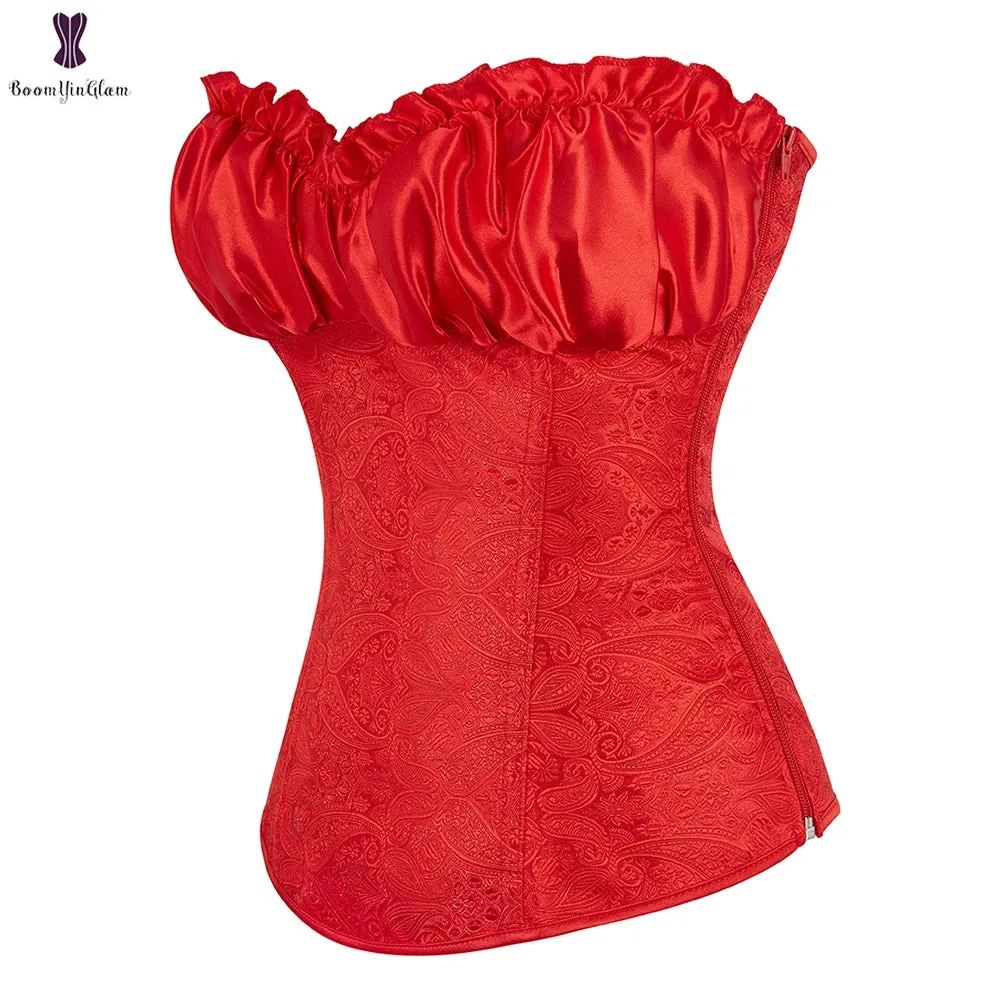 Fashion Waist Cinching Victorians Corselet Crop Top Women's Body Shapewear Lingerie Corsets & Bustier