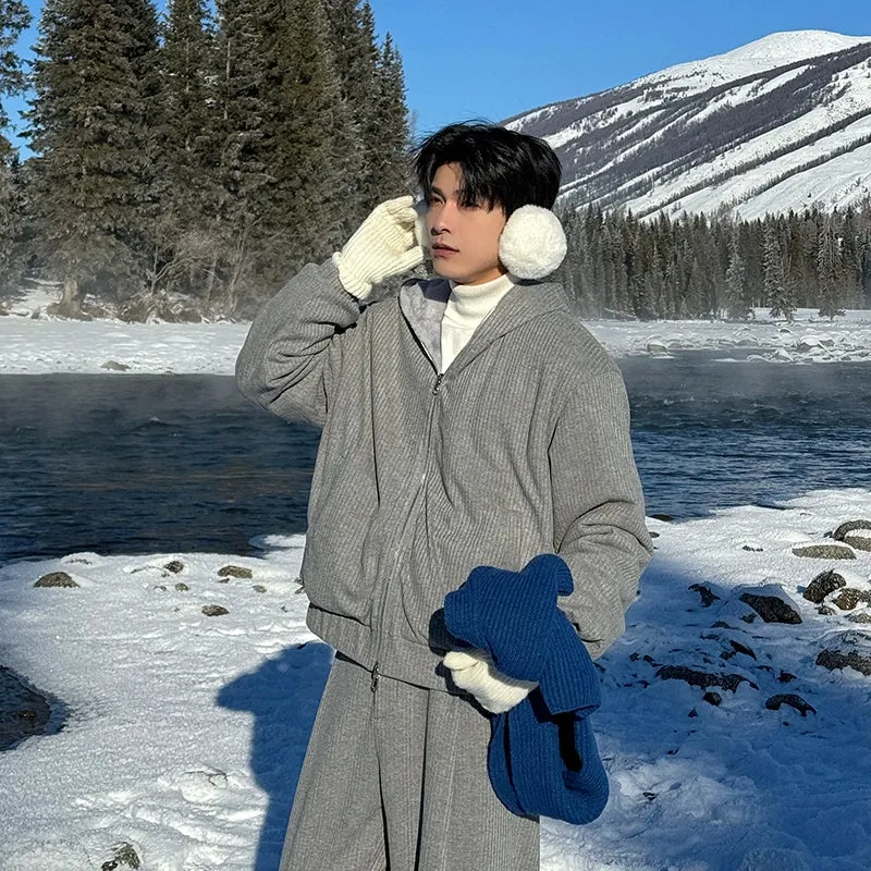 Fleece Pleated Two-piece Sports Set