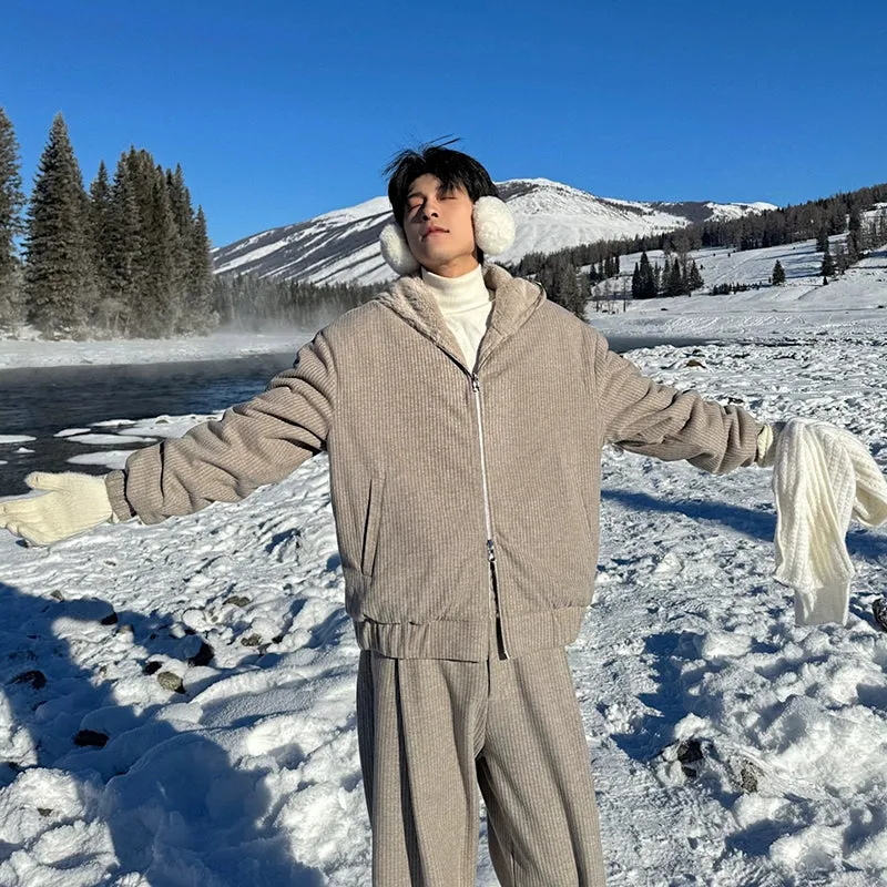 Fleece Pleated Two-piece Sports Set