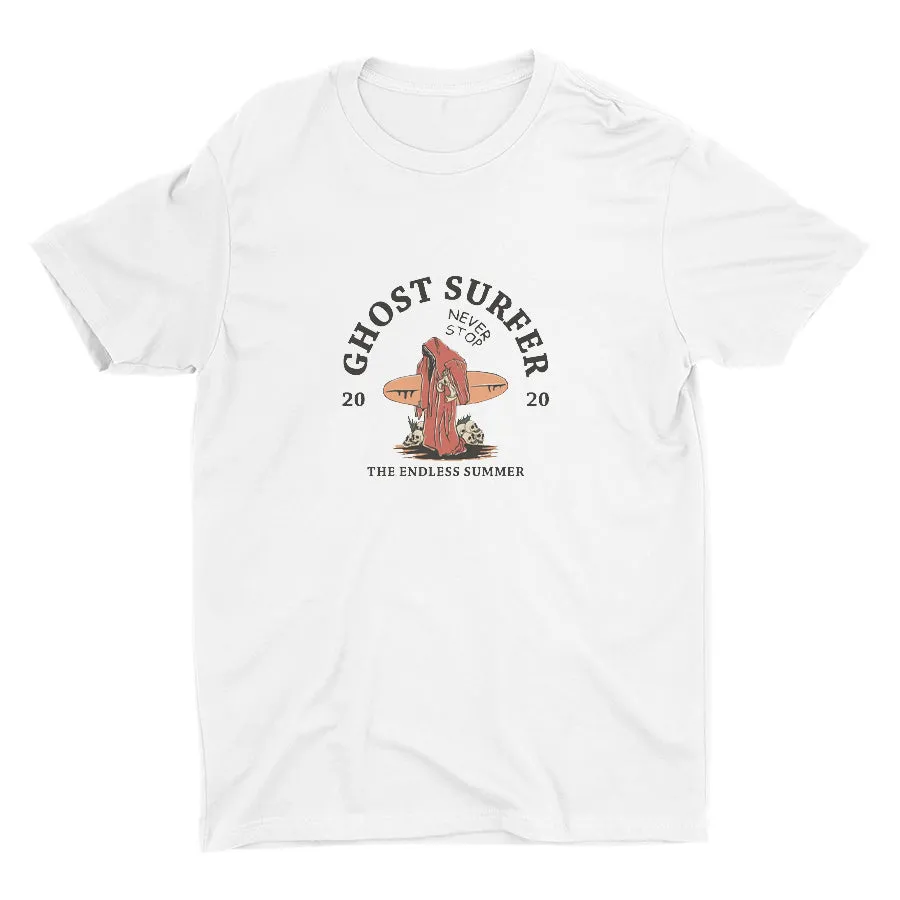 Ghost Surfer Never Stop Cotton Tee