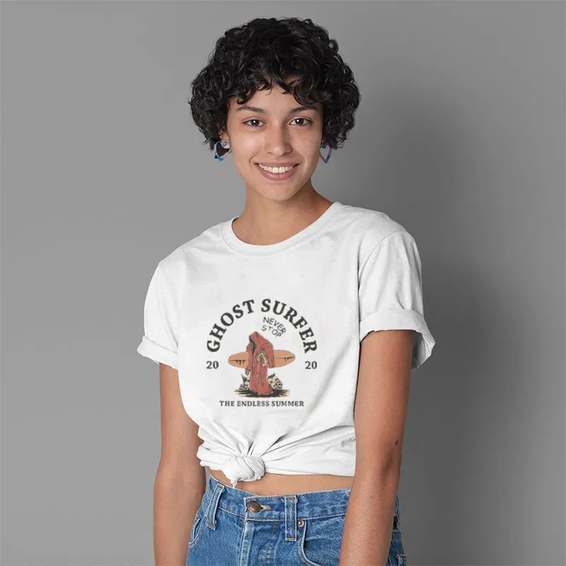 Ghost Surfer Never Stop Cotton Tee