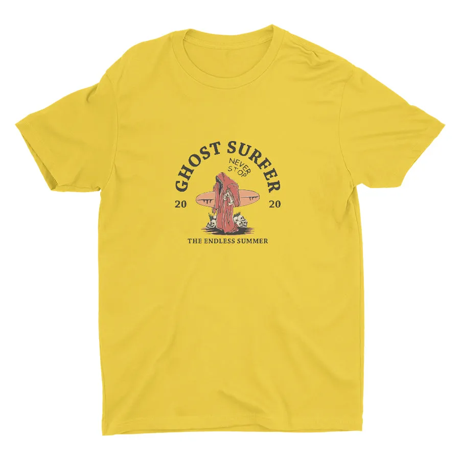 Ghost Surfer Never Stop Cotton Tee
