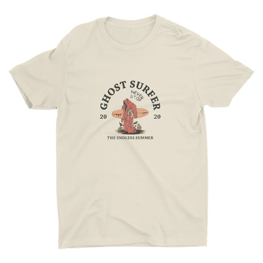 Ghost Surfer Never Stop Cotton Tee