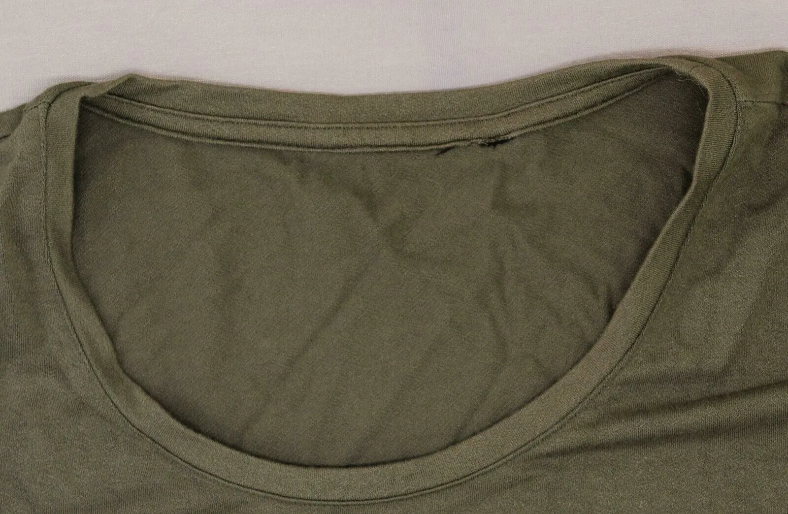 H by Halston Women's Knit Crepe Scoop Neck Twist Sleeve Top Olive Small