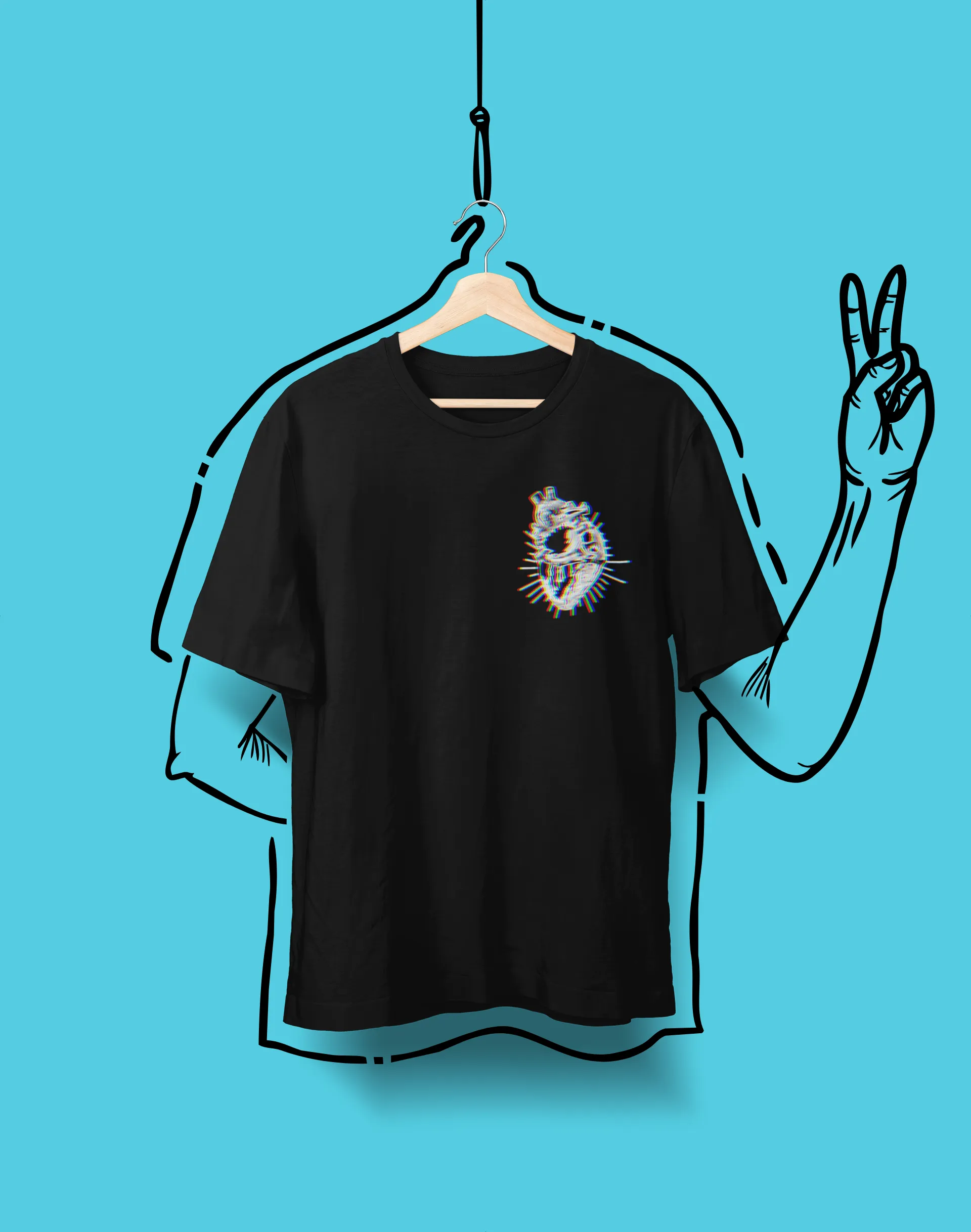 Hyper Heart -  Heavy Cotton Tee