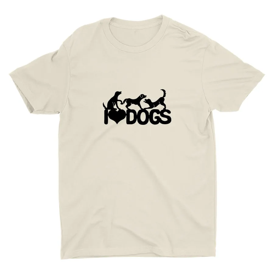 I LOVE DOGS Cotton Tee