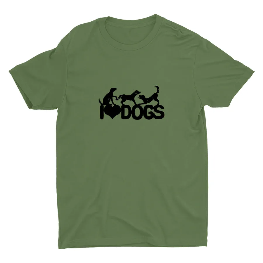 I LOVE DOGS Cotton Tee
