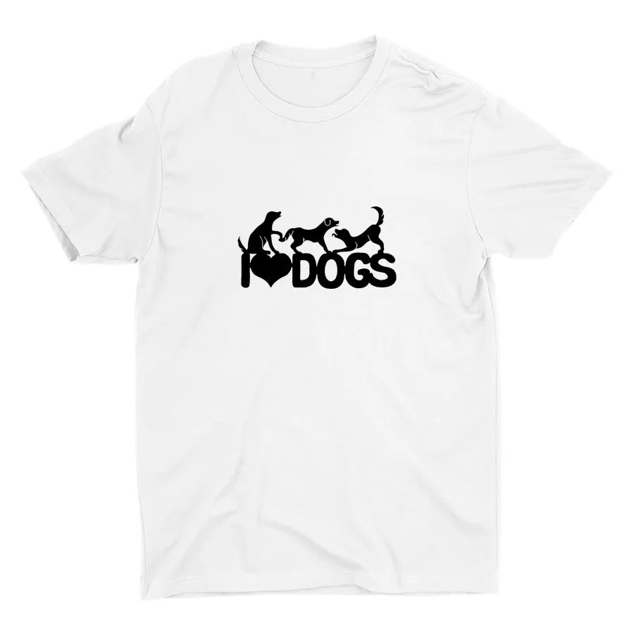 I LOVE DOGS Cotton Tee