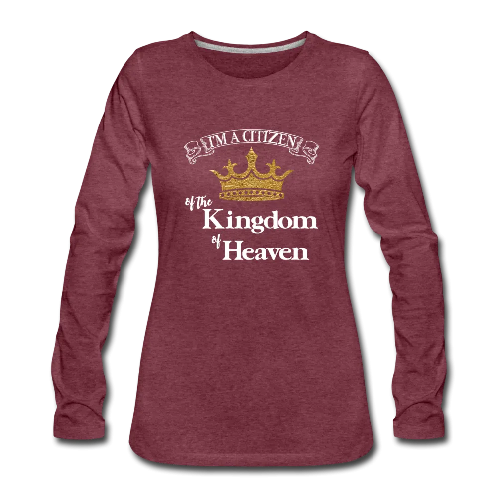 I'm a Citizen, Women's Premium Slim Fit Long Sleeve T-Shirt