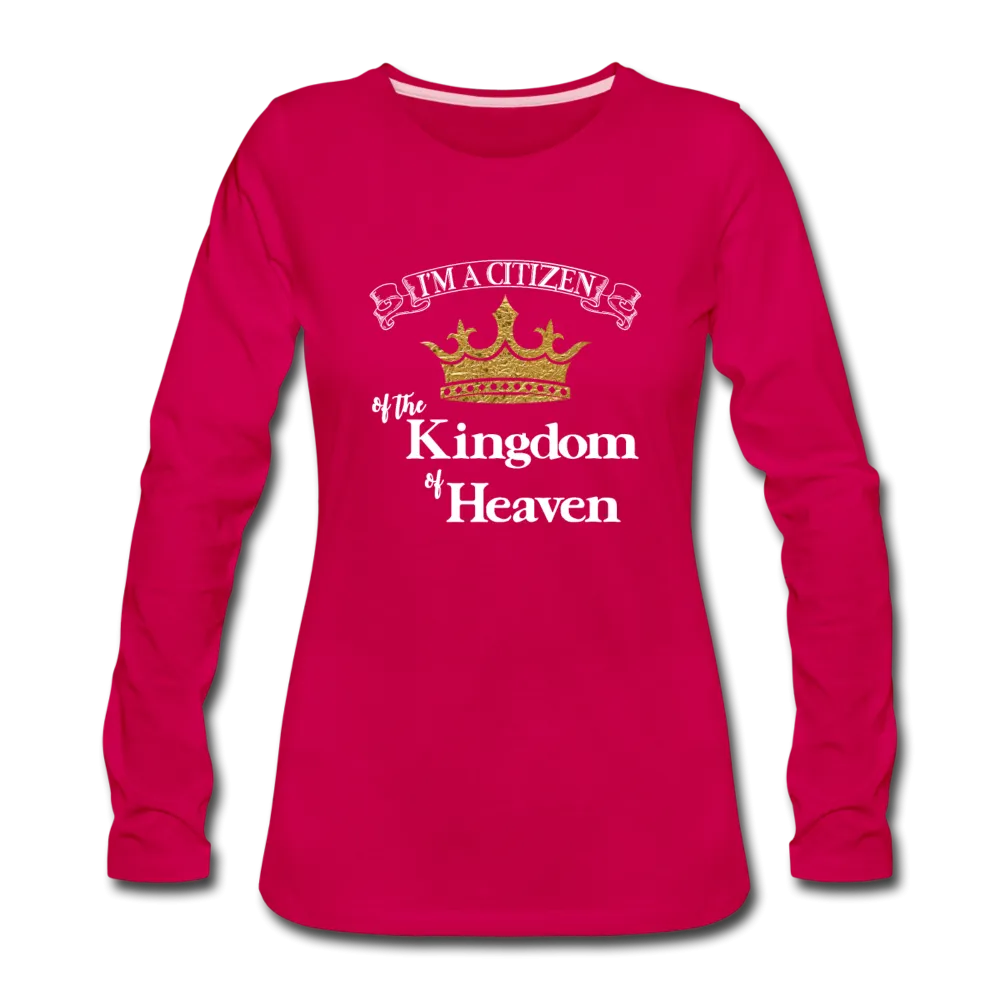 I'm a Citizen, Women's Premium Slim Fit Long Sleeve T-Shirt