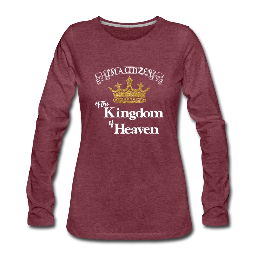 I'm a Citizen, Women's Premium Slim Fit Long Sleeve T-Shirt