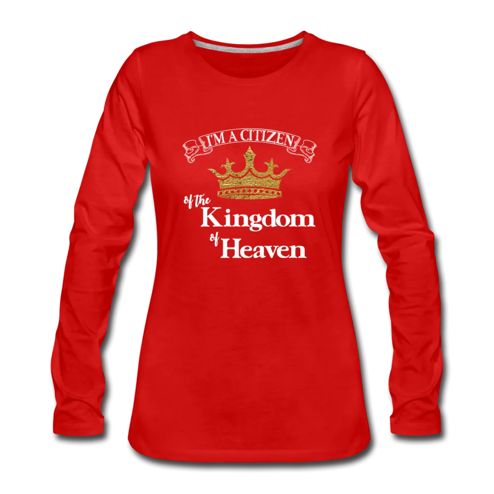 I'm a Citizen, Women's Premium Slim Fit Long Sleeve T-Shirt