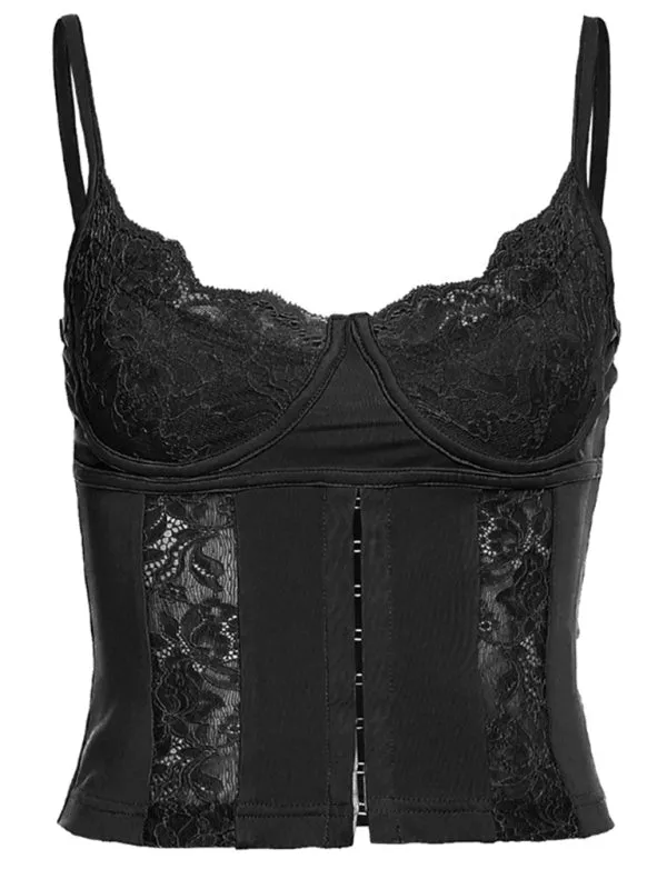 Lace Women's Built-in Bra Cami Bustier