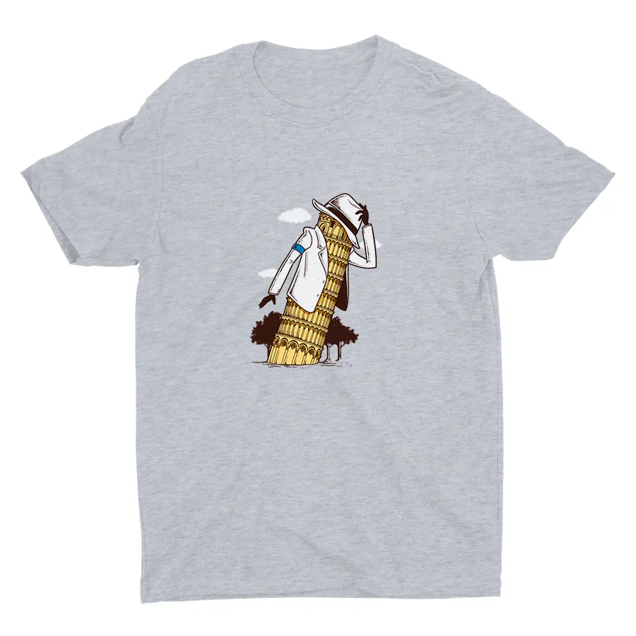 Leaning Tower Leaning Man Mom Cotton Tee