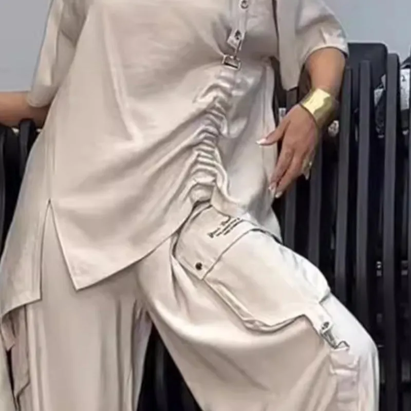 ✨New Arrival✨【🔥2-piece set】💖Women's Round Neck T-Shirt and Trousers Two-Piece Suit